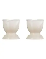[Le Creuset] La Jardin Tulip Egg Cups Set 2 Piece in Meringue