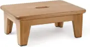CONSDAN Step Stool for Bed, USA Grown Oak, No Assembly Needed, Solid Wood
