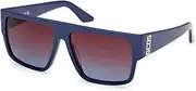 [GCDS] GD0063 Sunglasses 90T shiny blue 57/13/140 UNISEX, 90T Shiny Blue, 57/13/140