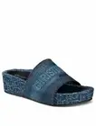 Christian DIOR DWAY ICONIC DENIM LOGO PLATFORM POOL SLIDES 39 41 I LOVE SHOES