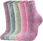 [Clothclose] Wool Socks - Winter Warm Wool Socks for Women Men, Soft Cozy Socks, Thick Knit Crew Socks Boot Socks for Women Men
