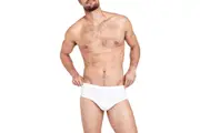 3 Pack X Jockey Mens Y-Front Rib Brief Underwear - White