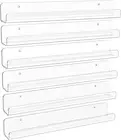 6 Pack Clear Acrylic Shelves 12 Nursery Bookshelves Wall Floating Bookshelf Baby
