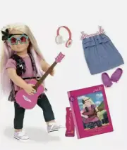 New Our Generation 18” Poseable Doll LAYLA with Book Musical Play Set Rocker