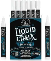 Liquid Chalk Marker Pen White Dry Erase Marker Chalkboard Signs Windows Blackboa