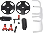 Garden Hose Reel Cart Portable Water Hose Holder ABS Storage Rack for Garden Lawn Car Washing Black