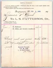 L.S. Patterson Chairs Chair Stock Pompanoosuc, VT 1896 Statement J.P. Marsh*