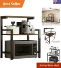 3 Tier Microwave Oven Rack Microwave Shelf Stand Stainless Steel Toaster Oven...