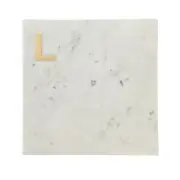 Monogram Marble Cheese Board, Hand Crafted Marble Cutting Board from White Ma...