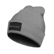 Unisex Launch SpaceX Logo Gray Black Beanie Hat Winter Warm Soft Slouchy Knit C