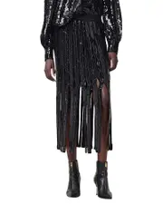 Allsaints Francesca Sequined Net Skirt