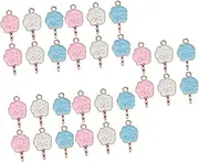 [ARTSEWPLY] Adorable Marshmallow Charms DIY Jewelry Accessories for Earrings Necklaces Bracelets Delicate Craft Supplies