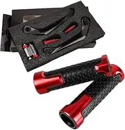 Clutch Lever Protection Motorcycle Handlebar Handguard Grips Protector Accessories for Y&amaha YZFR1M 2015 2016 2017 2018 2019-2022(Red C)