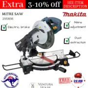 Makita Mitre Saw MT Series 1500W 255MM (10") 4,200rpm 0-45 degrees left & right