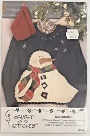 Snowdrifter Sweatshirt Applique Craft Pattern by Caught Up in Stitches KS-218