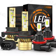 4x Led Headlight Hi/Lo & Fog light bulbs Combo DRL For Chevy Cruze 2011-2014 (for: Smart)
