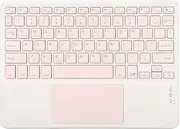 Keyboard, 10 Inch Ultra Slim Ergonomic Wireless Keyboard with Touchpad, Portable Keyboard for Laptop Tablet Smartphone Computer