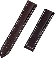 [KLVN] 20mm Genuine Cow Leather Watch Band For Omega Strap Seamaster 300 DE VILLE AT150 AQUA TERRA 150 Watchband Deployment Buckle