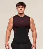 Gymshark Onyx 5.0 Tank - Black/Carmine Red NEW 2025 SIZE XL - In hand