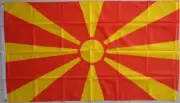 North Macedonia Flag LARGE 150x90cm Macedonian Flag Outdoor Fade Resistant Flag
