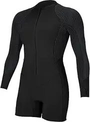 O'Neill Women's Hyperfreak 2mm Long Sleeve Surf Suit, Black, 6