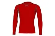 Mitre Neutron Base Layer Scarlet Compression LS Top Size SY 5-7y Kids Sportswear