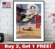 Porco Rosso Poster 18" x 24" Print Anime Studio Ghibli Japanese Wall Art