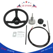 10FT SS13710 Boat Cable With Wheel For Marine Engine Turbine Steering System New