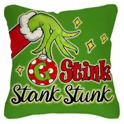Christmas Pillow Covers Cute Print Throw Cushion Case for Couch Sofa Bed Bedroom Home Decor-Style 2