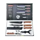 6PCS Multifunctional Chef Knife Set Stainless Steel Chef Sharpener Cleaver Gift