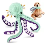 Squeaky Dog Toys for Large Dogs: Plush Dog Toys with Soft Fabric - Pet Green