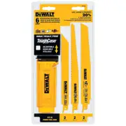 DeWALT 6 Piece General Purpose Reciprocating Blade Set DW4896