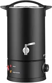 8L Candle Wax Heater Black with Tap - Soy Wax Melter Candle Making Electric