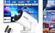 Mini Projector 1080P, 4K Projector Full HD with WIFI 6 and Bluetooth 5.2,