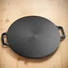 Pancake Pan Cast Iron Skillet Non Stick BBQ Grill Pan Round for Outdoor Camping