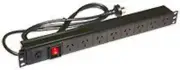 Access Communication POWER DISTRIBUTION BOARD 8-Port 1RU 3-Pin Plug *Aust Brand