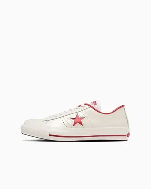 日本限定 Converse ONE STAR J 日本製 白色x紅星星/ 23.5 cm