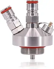 POFET Keg Beer Dispenser, Merrday 304 Stainless Steel Mini Keg Beer Growler Spear Tap Dispenser for Craft Beer Growler