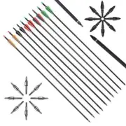 31.5"Carbon Arrow Spine 500 for Compound/Recurve Bow/Arrow Archery Accessories