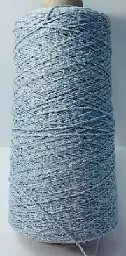 Lucci Yarns Velrexy Yarn One Cone Austrian Silver Wool/Rayon/ Metallic New
