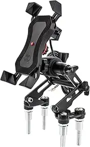 Motorcycle Navigation Bracket for B&MW R1250R R1250RS R1200R R1200RS LC 2011-2014 Motorcycle Adjustable Extend Stand Mobile Plate Bracket Phone Holder Phone Mount (Color : with USB Set B)