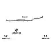Redback Mufflers Bolt-On to suit Ford Laser Kf 1.8 SOHC FM - M6129
