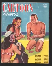 MAG: Cartoon Humor 4/1945-Earle Bergey cover -Cartoon art by Reamer Keller, L...