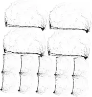 FRCOLOR 20pcs Elastic Mesh Hair Bun Net: Wig Fixation Hair Bun Making Supplies - Ballet Dancer Elastic Mesh Hair Bun Net for Women