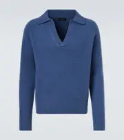 [Arch4] Arch4 Mr Clifton Gate cashmere polo sweater AU 87 blue
