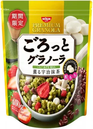 ☆°╮《艾咪小鋪》☆°╮新包裝日本NISSIN日清宇治抹茶 / 草莓 / 巧克力堅果燕麥片400g