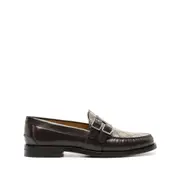 [Gucci] Gucci GG Supreme Leather Loafers 7.5 US NEUTRALS/BROWN
