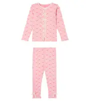 [Konges Slojd] Konges Sløjd Ella cotton-blend top and leggings set Y 3 pink