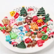 20x Christmas Gift Resin Flatback Slime Charms for Ornament Scrapbook DIY Crafts