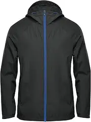 [Stormtech] Mens Pacifica Lightweight Jacket (UK Size: L) (Black/Azure)